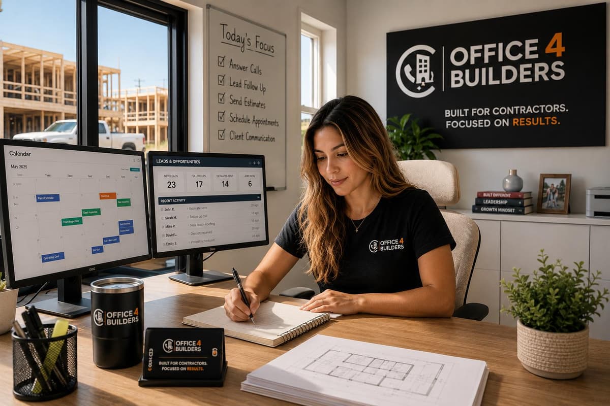 Professional woman managing calls